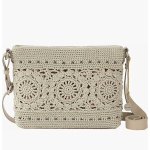 The Sak Melrose Beige Crochet Crossbody Bag, NWOT